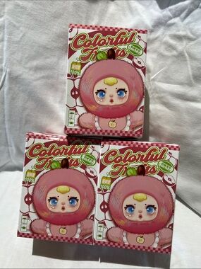MM Milk Candy Colorful Fruits Plush Blind Box - Bundle of 3 - Sealed